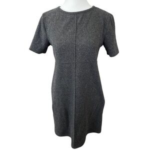 Zara grey short sleeved sweater dress M